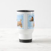 Basenji Malerei - Niedliche Originalkunst Reisebecher (Mittel)
