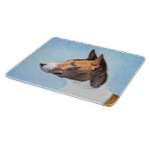 Basenji Malerei - Niedliche Originalkunst Schneidebrett (Ecke)