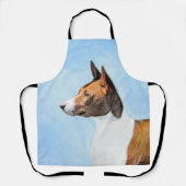 Basenji Malerei - Niedliche Originalkunst Schürze (Vorderseite)