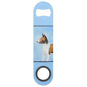 Basenji Malerei - Niedliche Originalkunst Speed Flaschenöffner