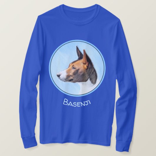 Basenji Malerei - Niedliche Originalkunst T-Shirt (Design vorne)