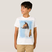 Basenji Malerei - Niedliche Originalkunst T-Shirt (Vorne ganz)