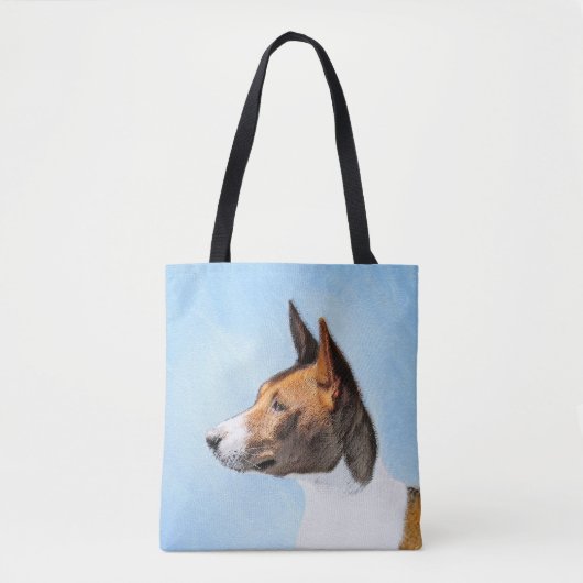 Basenji Malerei - Niedliche Originalkunst Tasche (Vorderseite)