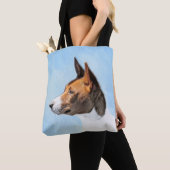 Basenji Malerei - Niedliche Originalkunst Tasche (Von Nahem)