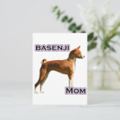 Basenji-Mama 4 Postkarte (Stehend Vorderseite)