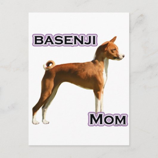 Basenji-Mama 4 Postkarte (Vorderseite)
