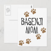 Basenji-Mama Postkarte (Vorne/Hinten)