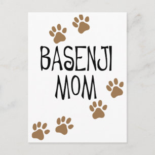 Basenji-Mama Postkarte