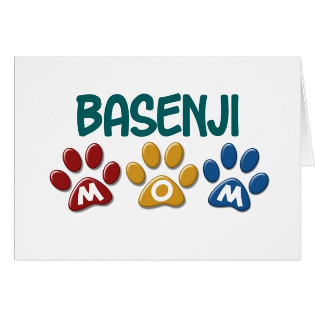 BASENJI MAMA Tatzen-Druck (Vorderseite (Horizontal))