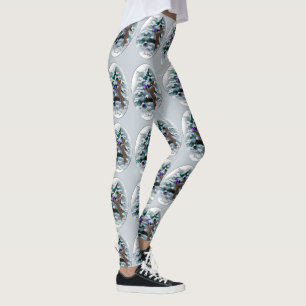 Basenji Merry Christma Leggings
