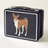 Basenji Metall Brotdose (Rückseite)