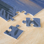 Basenji mit Weihnachtslichtern Urlaub Puzzle (Seite)