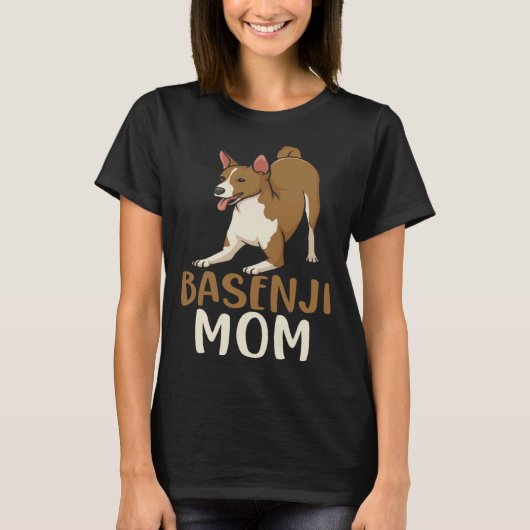 Basenji Mom Animal Dog Owner T-Shirt (Vorderseite)