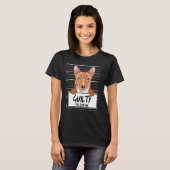 Basenji Mugshot Guilty Dog T-Shirt (Vorne ganz)