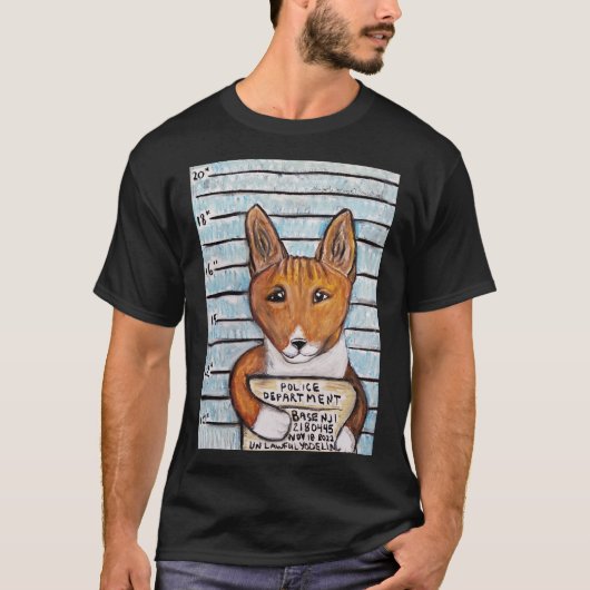 Basenji Mugshot T - Shirt (Vorderseite)
