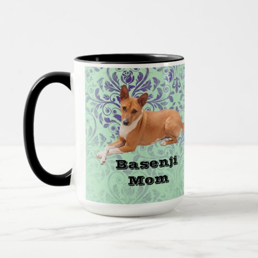 Basenji-Mutterhund Tasse (Links)