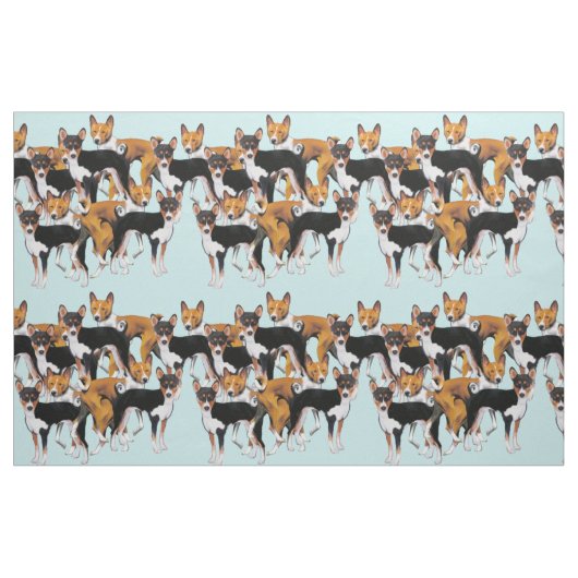 Basenji nahtlos stoff (Fat Quarter (45,7 x 55,9 cm))