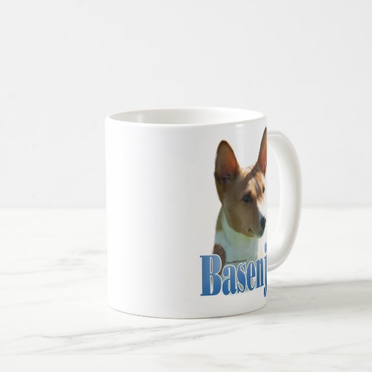 Basenji-Name Kaffeetasse (VorderseiteRechts)