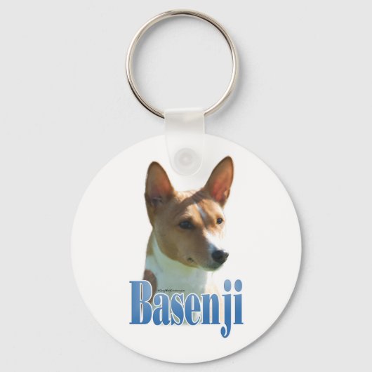 Basenji-Name Schlüsselanhänger (Vorderseite)