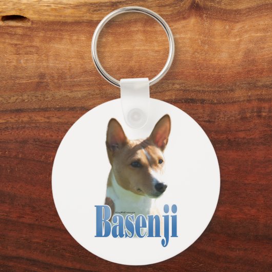 Basenji-Name Schlüsselanhänger (Vorderseite)