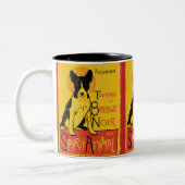Basenji niedliche Hundekaffee-Tasse Zweifarbige Tasse (Links)