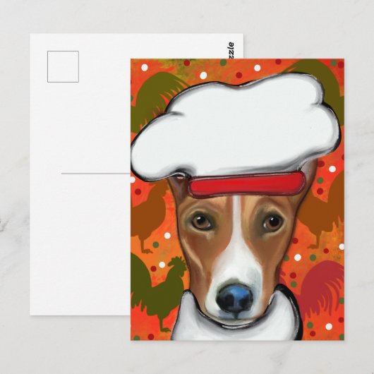 BASENJI POSTKARTE (Vorne/Hinten)