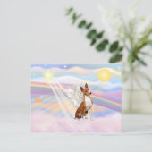 Basenji Postkarte (Stehend Vorderseite)