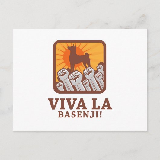 Basenji Postkarte (Vorderseite)