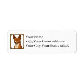 Basenji Return Address Labels (Vorne)