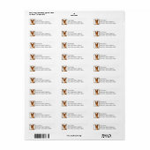 Basenji Return Address Labels (Vorne)