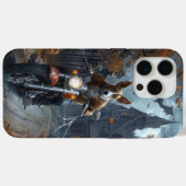 Basenji Riding Motorrad Halloween Beängstigend Case-Mate iPhone Hülle (Rückseite (Horizontal))