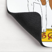 Basenji - Rot Mousepad (Ecke)