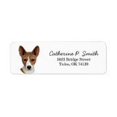 Basenji-Rücksendeadresse (Vorne)