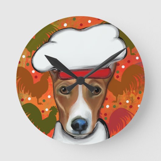 BASENJI RUNDE WANDUHR (Vorderseite)