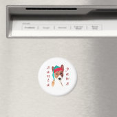 Basenji Santa Paws Magnet (In Situ (Geschirrspüler))
