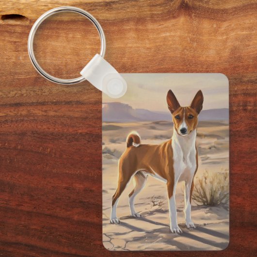 Basenji Schlüsselanhänger (Vorderseite)