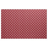 Basenji Silhouette-Muster-Rot Stoff (Yard (91,4 cm))