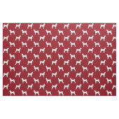 Basenji Silhouette-Muster-Rot Stoff (Fat Quarter (45,7 x 55,9 cm))
