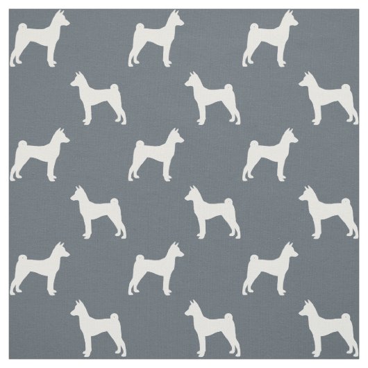 Basenji Silhouette-Muster Stoff (Muster)