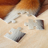 Basenji Sitting by Fireplace with Christmas Lights Puzzle (Seite)