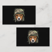 Basenji Soldier Veteran DogArmy Dog Lover 617 Visitenkarte (Vorne/Hinten)