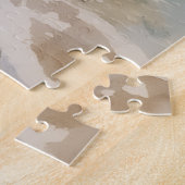Basenji-Strand-Neugier-Szene Puzzle (Seite)