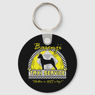 Basenji Taxi-Service Schlüsselanhänger