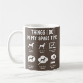 Basenji Things Do Spare Time Funny Dog Mom Dad  Kaffeetasse (Links)