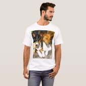Basenji Tucson und Basja T-Shirt (Vorne ganz)