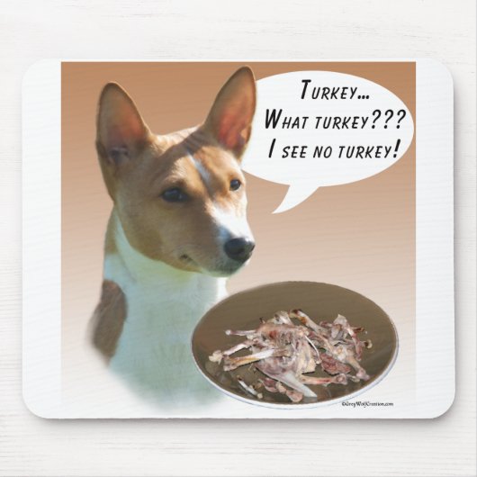 Basenji Türkei Mousepad (Vorne)