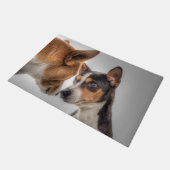 Basenji und Friend Fußmatte (Schrägansicht)