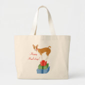 Basenji und präsentiert Tote Bag Jumbo Stoffbeutel (Vorne)