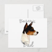 Basenji-Vater 2 Postkarte (Vorne/Hinten)