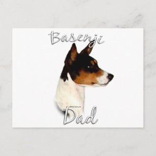 Basenji-Vater 2 Postkarte